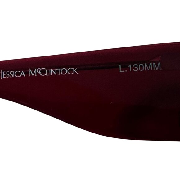 Jessica McClintock Burgundy Eyeglasses 59-17-130MM JMC 558 Oversized Frames Only - Picture 4 of 11